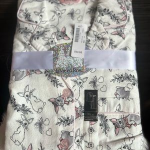 La Vie En Rose 2-Piece Pajama Flannel Set